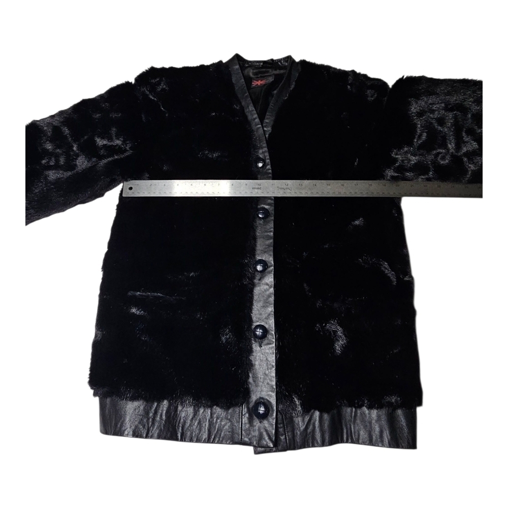 Vintage Lilli Ann Faux Fur and Leather Jacket - Picture 9 of 13